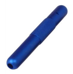 solid metall snorting tube blue