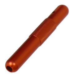 solid metall snorting tube red