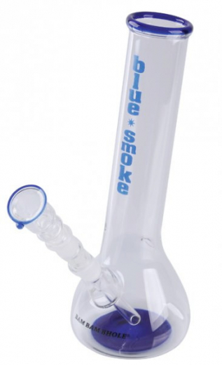 Glass bong with bowl Blue Smoke ca. 24 cm