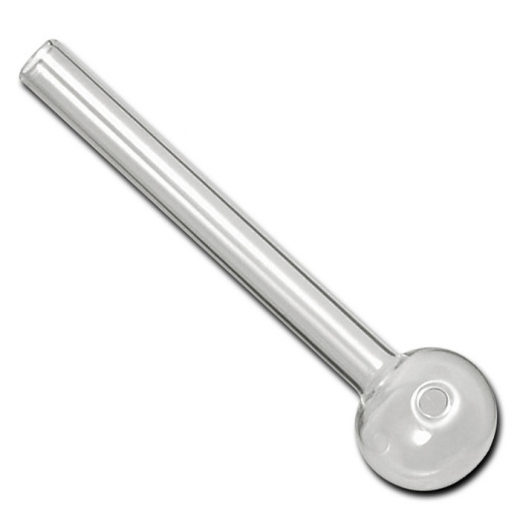 Glass oil pipe, ca. 12 cm