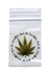 200 Zip-Bags 40 x 60 mm IN WEED WE TRUST