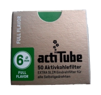 actiTube extra slim aktive charcoal ø 6 mm - 50er Pck.