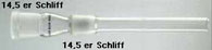 Adapter -Chillum mit 2 x 14,5er Schliff